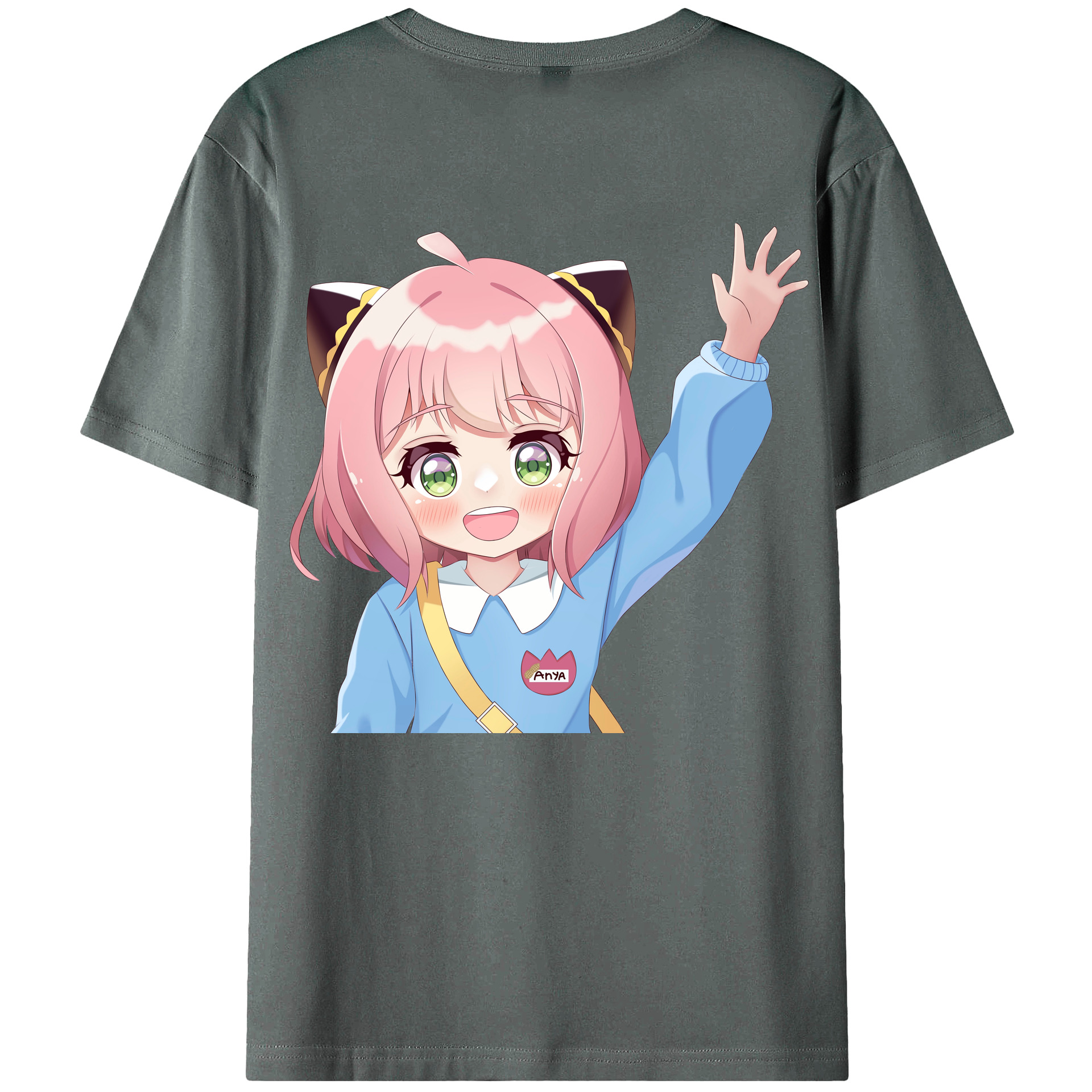 （画像用） SPY×FAMILY间谍家家酒 綿100％ メンズ半袖Tシャツ（バックプリント） 通気性